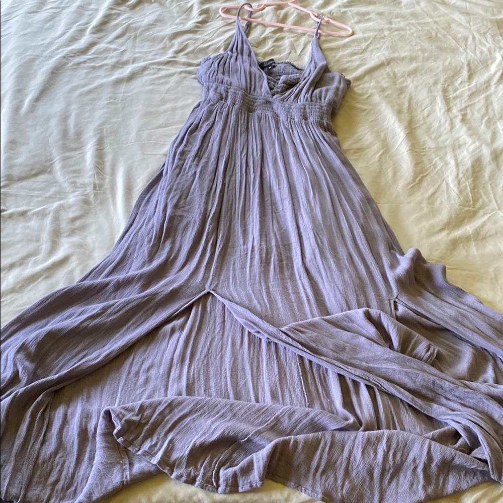 Elegant Lavender Maxi Dress